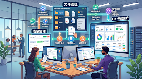 為什麼表單簽核、文件管理要跟 ERP 一起做？很多企業低估了這件事